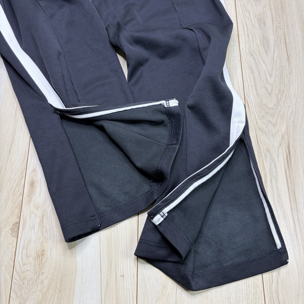 Polo By Ralph Lauren Mens Large Track Pants Big Pony Side Stripe Zip Ankle Black - Picture 13 of 13